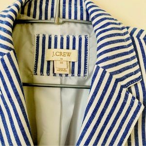 J Crew Blazers/Jacker for women, blue and white striped